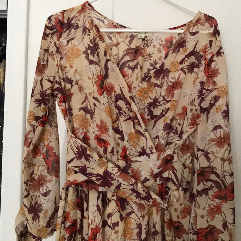 Autumn floral dress